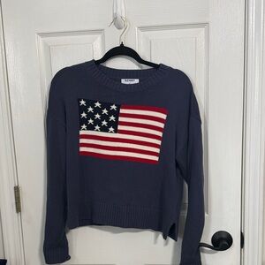Old Navy Navy Blue Sweater with Flag Design
